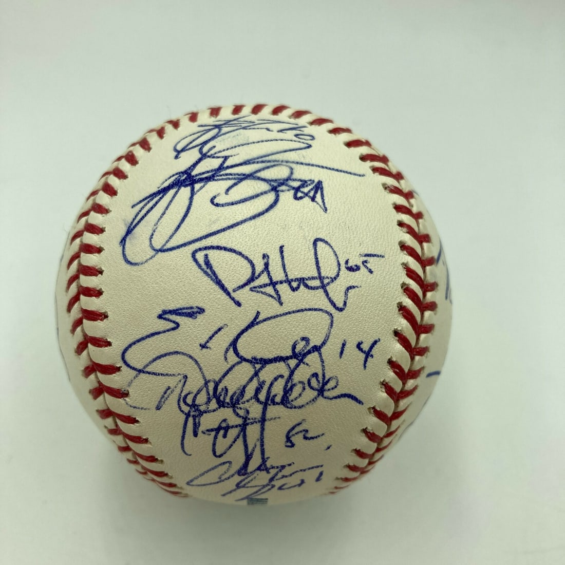 2009 Yankees World Series Team Signed Baseball Derek Jeter PSA Authenticated 24 Signatures (1 of 11)