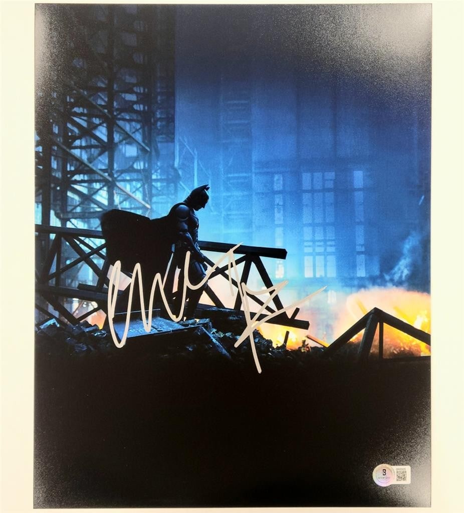 11x14 Dark Knight Batman Photo Signed by Christian Bale Beckett Authenticated (1 of 3)
