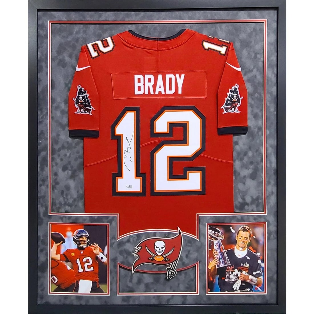 Framed Tampa Bay Buccaneers Tom Brady Signed Red Jersey Fanatics Authenticated (1 of 3)