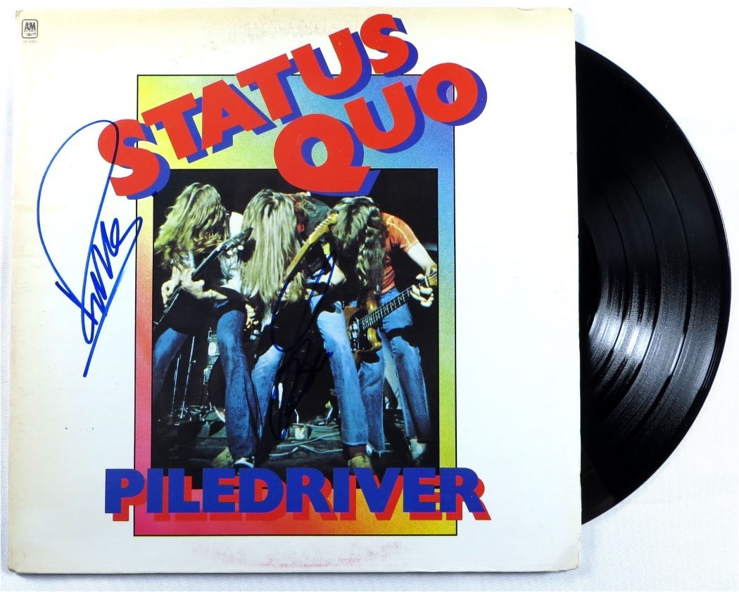 Rick Parfitt Francis Rossi Signed Status Quo Album Cover Beckett Authenticated (1 of 4)