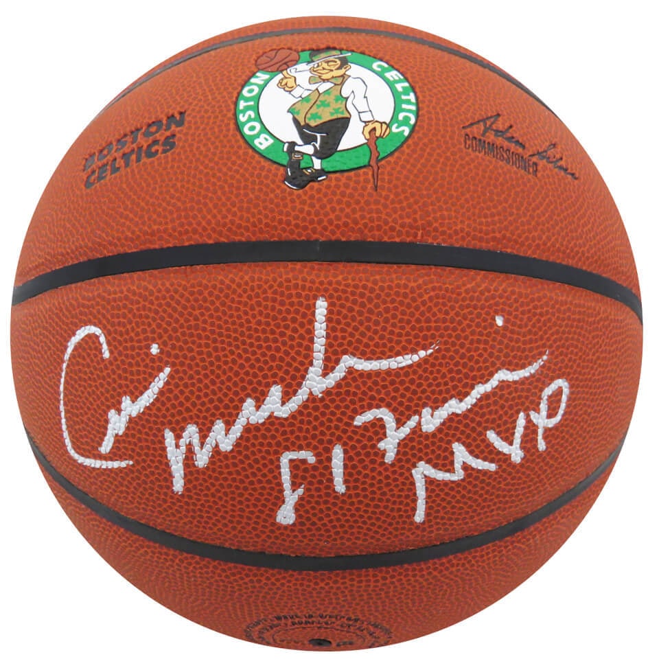 Cedric Maxwell Signed Wilson Celtics Basketball with '81 Finals MVP Inscription (1 of 1)