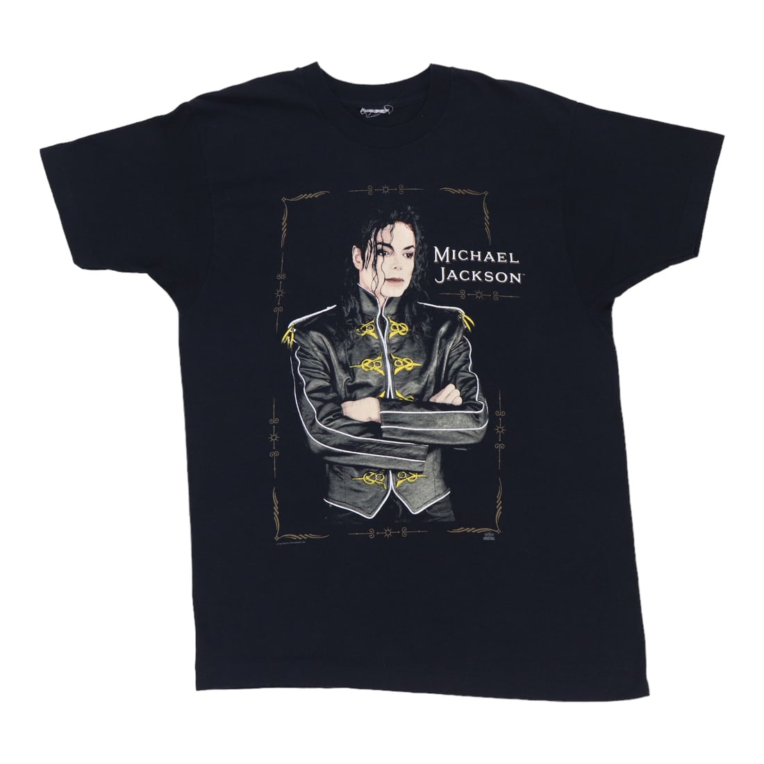 Vintage 1992 Michael Jackson Dangerous Tour Poly Cotton Black Shirt (1 of 5)