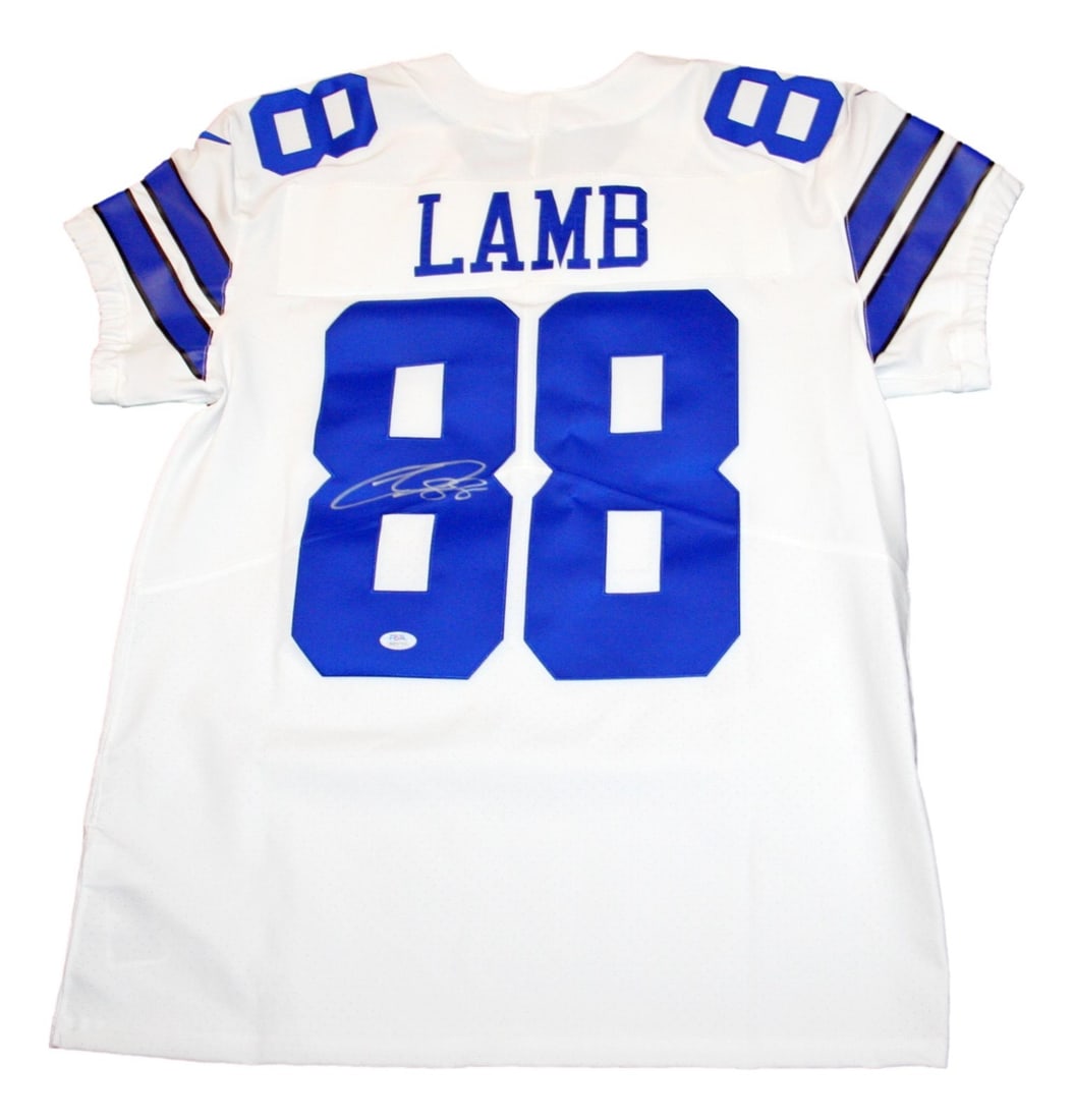Dallas Cowboys Nike On Field Jersey Signed by CeeDee Lamb PSA Authenticated Size 44 (1 of 5)