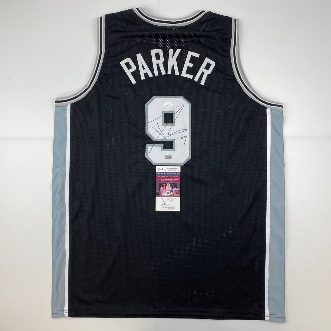 Tony Parker Signed San Antonio Spurs Basketball Jersey with JSA Authentication (1 of 4)