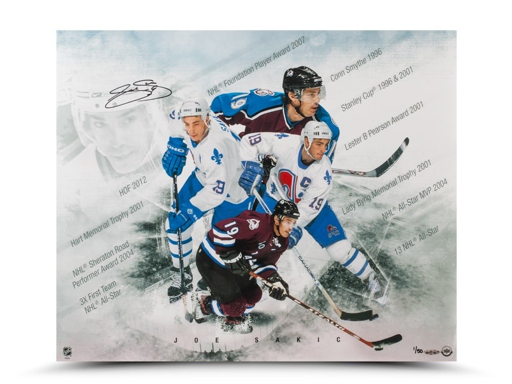 Joe Sakic Autographed Limited Edition 20X24 Photo Super Joe Avalanche (1 of 2)