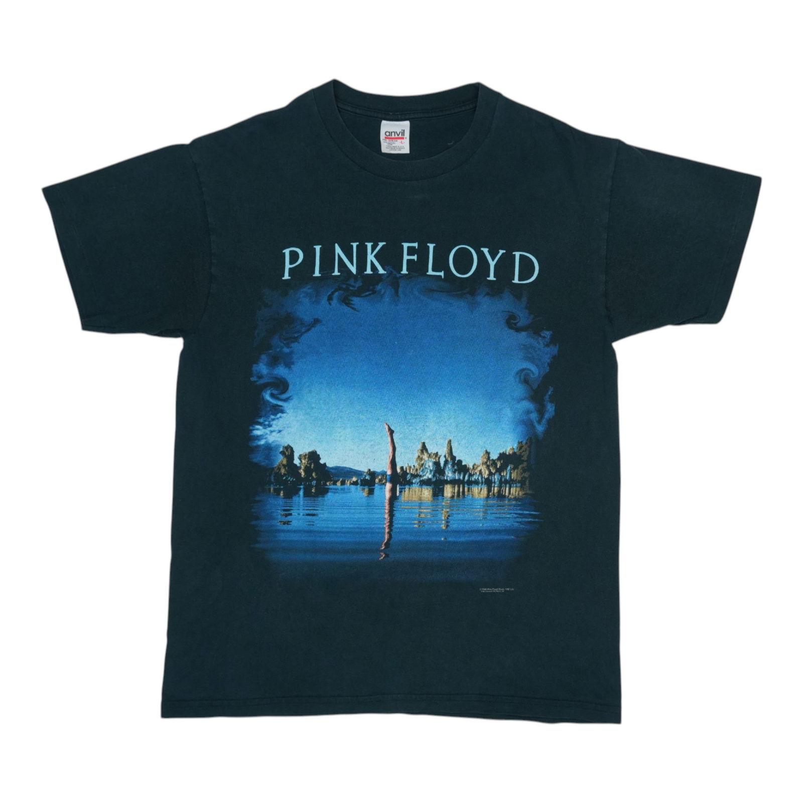 Vintage 1996 Pink Floyd Wish You Were Here Black Cotton T Shirt (1 of 6)