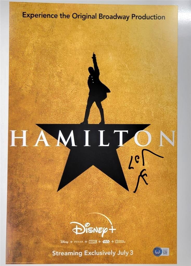 11x17 Hamilton Photo Poster Signed by Lin-Manuel Miranda Beckett Authenticated (1 of 5)