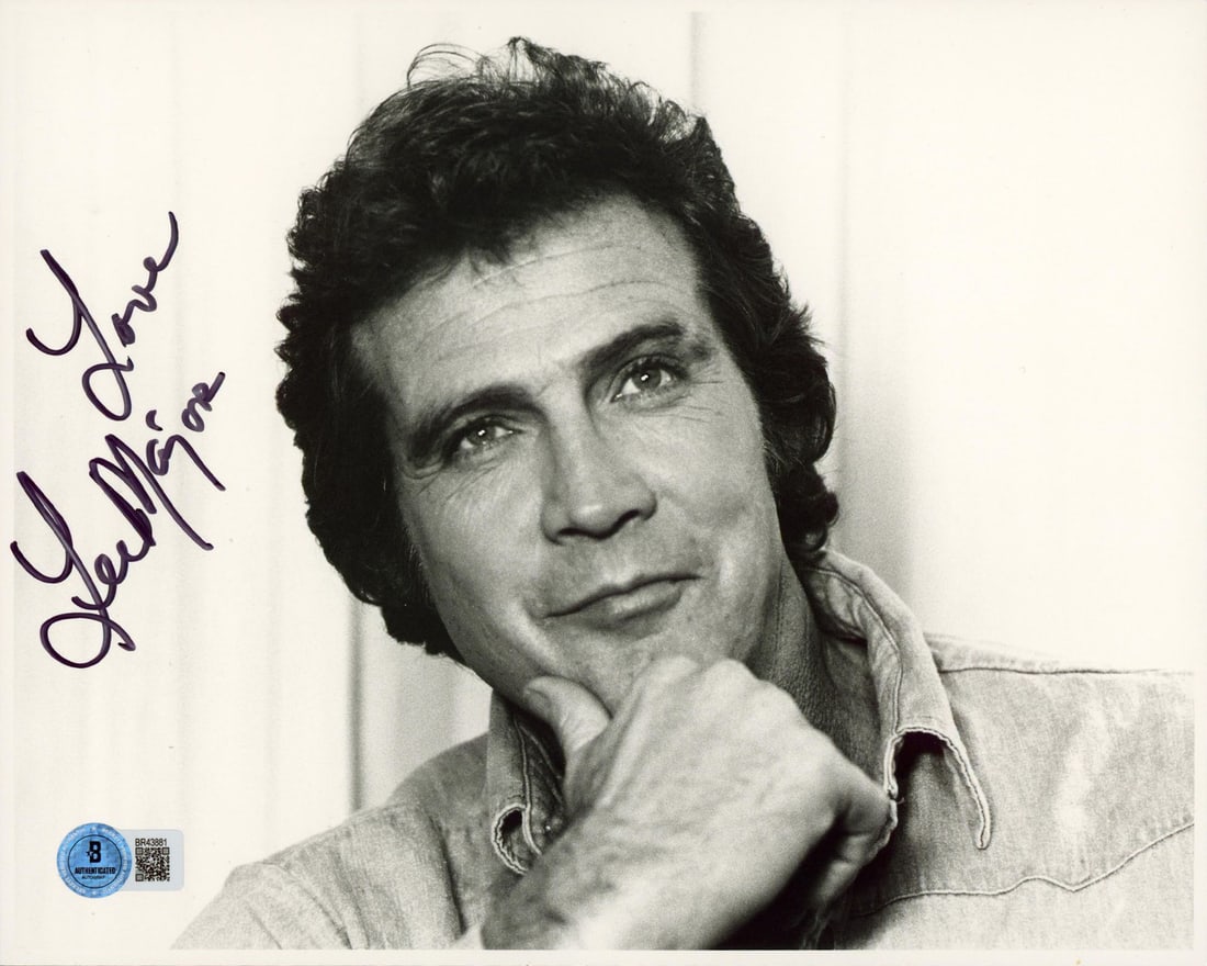 Lee Majors Signed The Big Valley 8x10 Photo with Love BAS Authenticated (1 of 1)