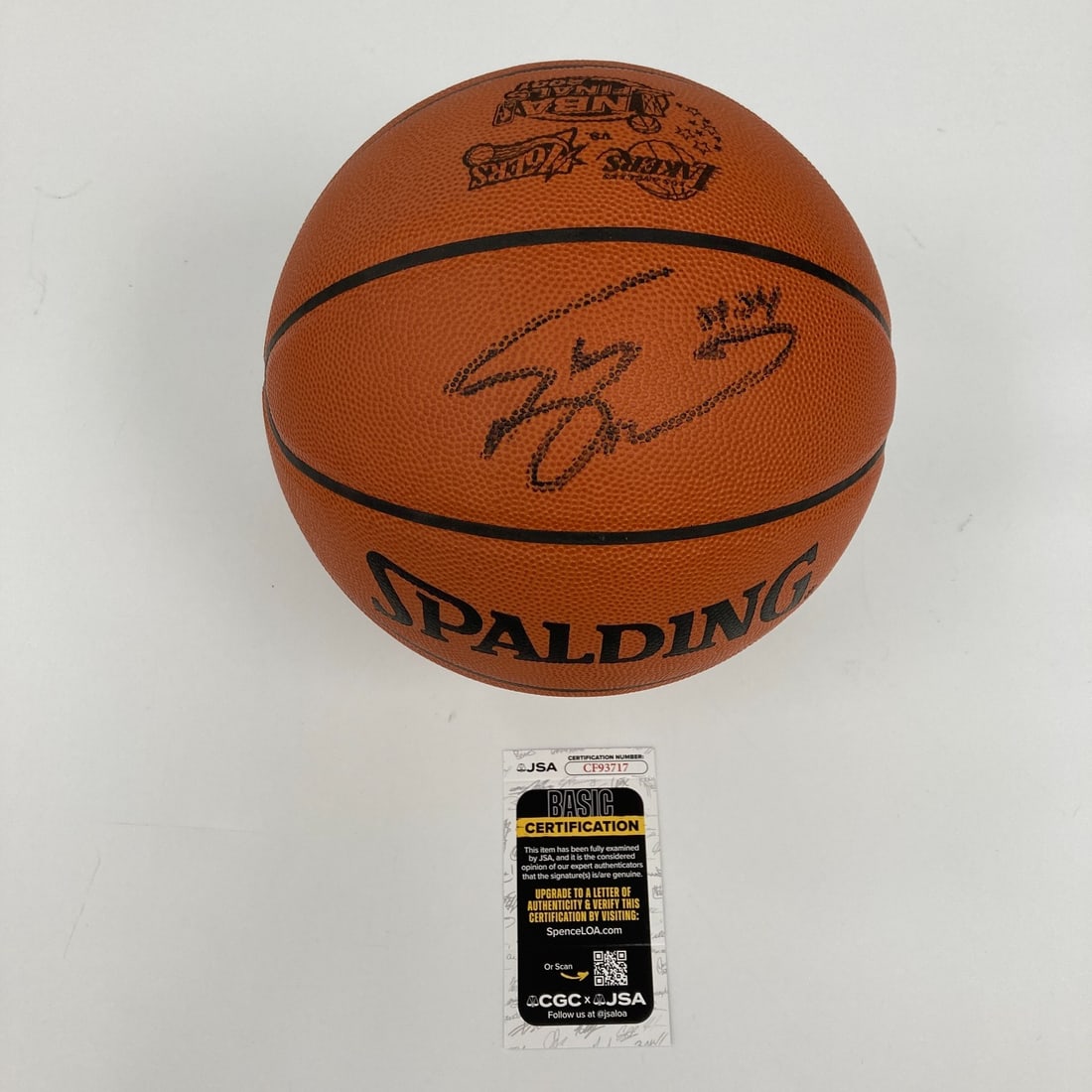 Shaquille O'Neal Signed 2001 Finals Spalding Basketball with JSA COA (1 of 6)