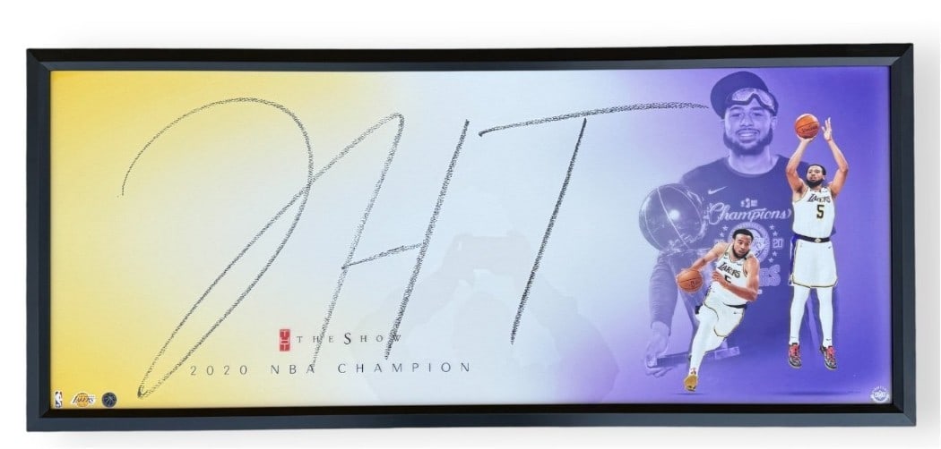 Talen Horton-Tucker Signed Lakers Photo Framed JSA Authenticated: Talen Horton-Tucker Signed Lakers Photo Framed JSA Authenticated Celebrate the Los Angeles Lakers' 2020 championship with this original autographed photo of Talen Horton-Tucker. This stunning piece is