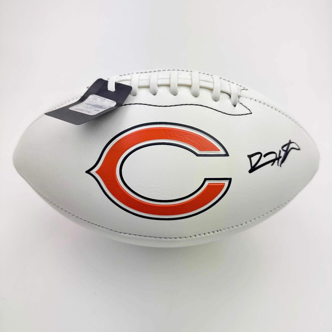 Devin Hester Autographed Chicago Bears Full Size Football JSA COA: Devin Hester Autographed Chicago Bears Full Size Football JSA COA This is a full-size white panel logo football autographed by Devin Hester, a celebrated player of the Chicago Bears. The item is authe