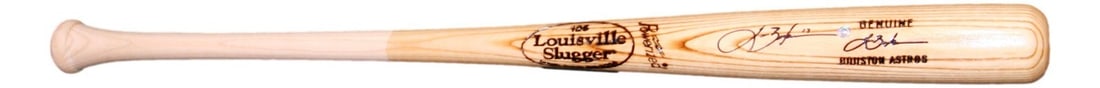Lance Berkman Autographed MLB Game Model Bat Houston Astros (1 of 3)