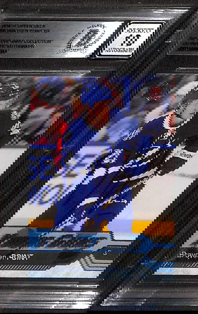 Brayden Point Signed 2016/17 Upper Deck Young Guns Rookie Card Auto 10 Beckett (1 of 1)