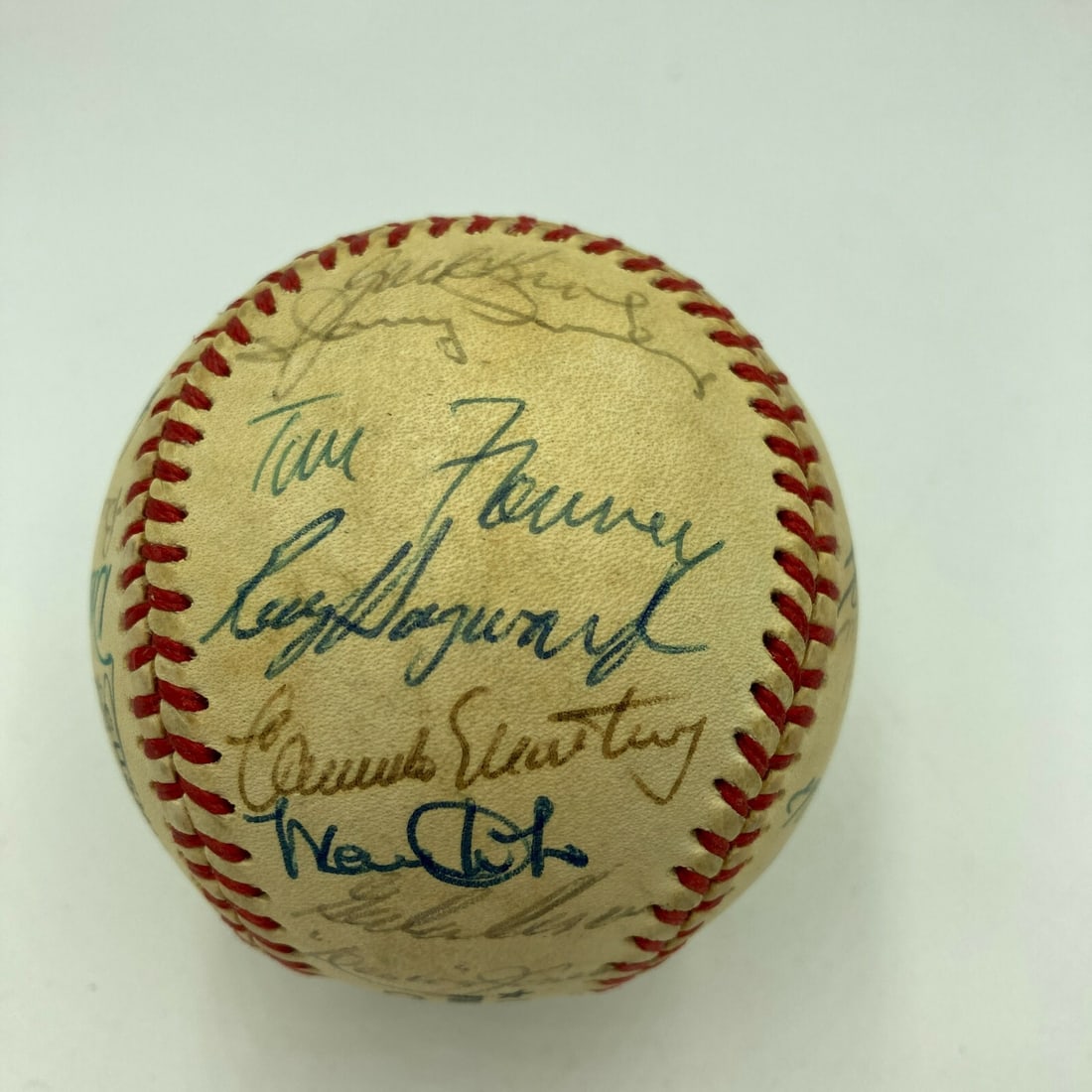 1986 San Diego Padres Team Signed Baseball with JSA Authentication (1 of 9)