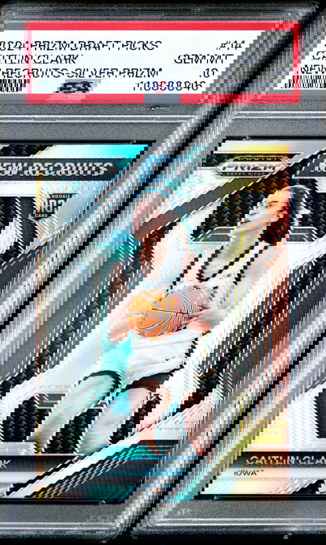 2024 Panini Prizm DP Caitlin Clark #14 Silver RC PSA 10 Graded Card (1 of 2)