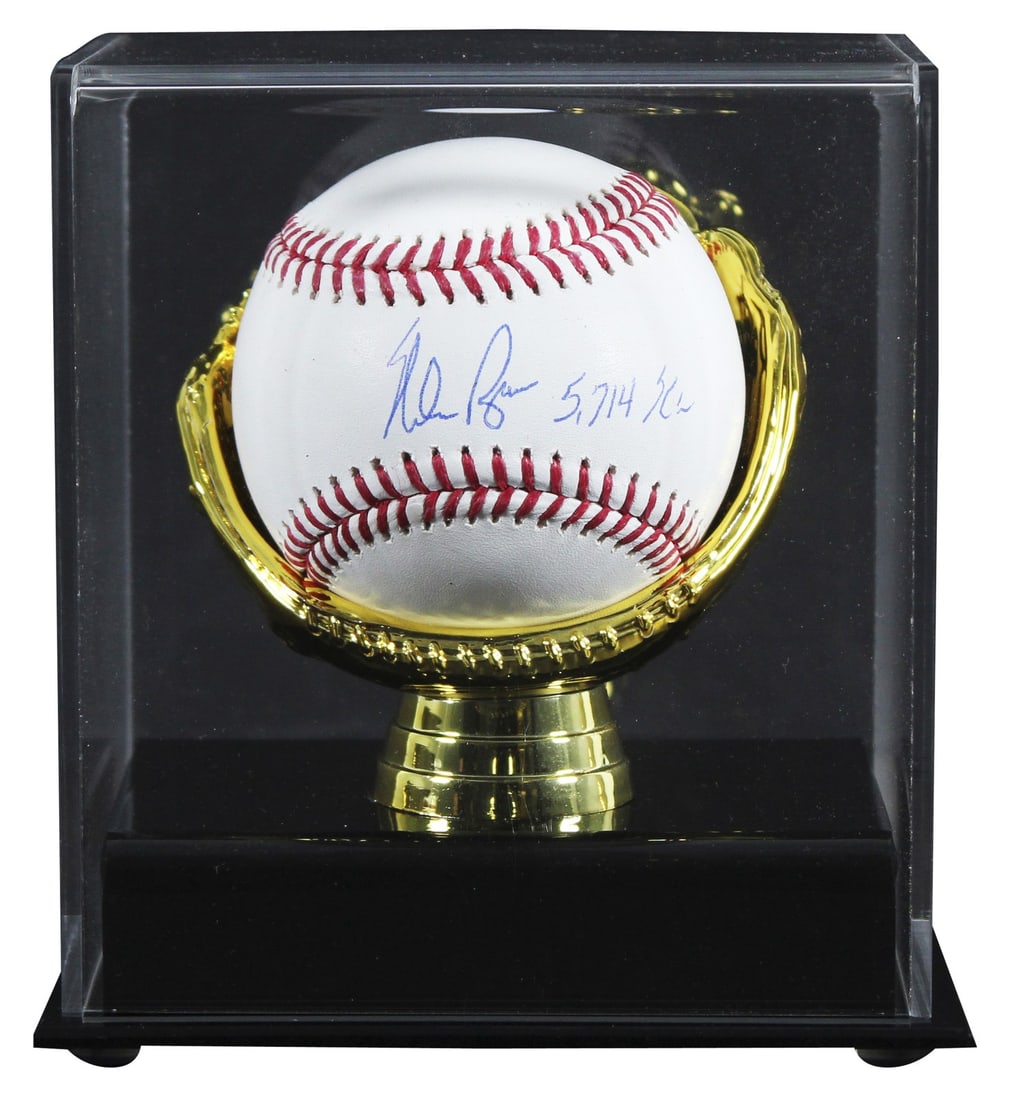 Nolan Ryan Signed Baseball with 5714 K's Inscription and Beckett Authentication (1 of 4)