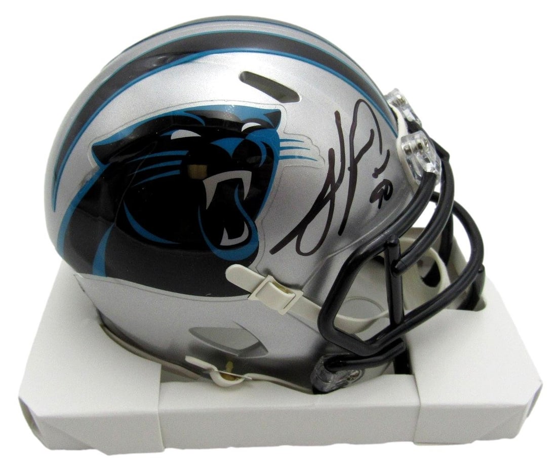 Julius Peppers Signed Carolina Panthers Mini Helmet Beckett Authenticated (1 of 3)