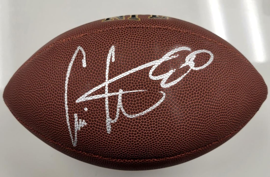 Cris Carter Signed Wilson NFL Football Vikings Beckett Authenticated (1 of 3)