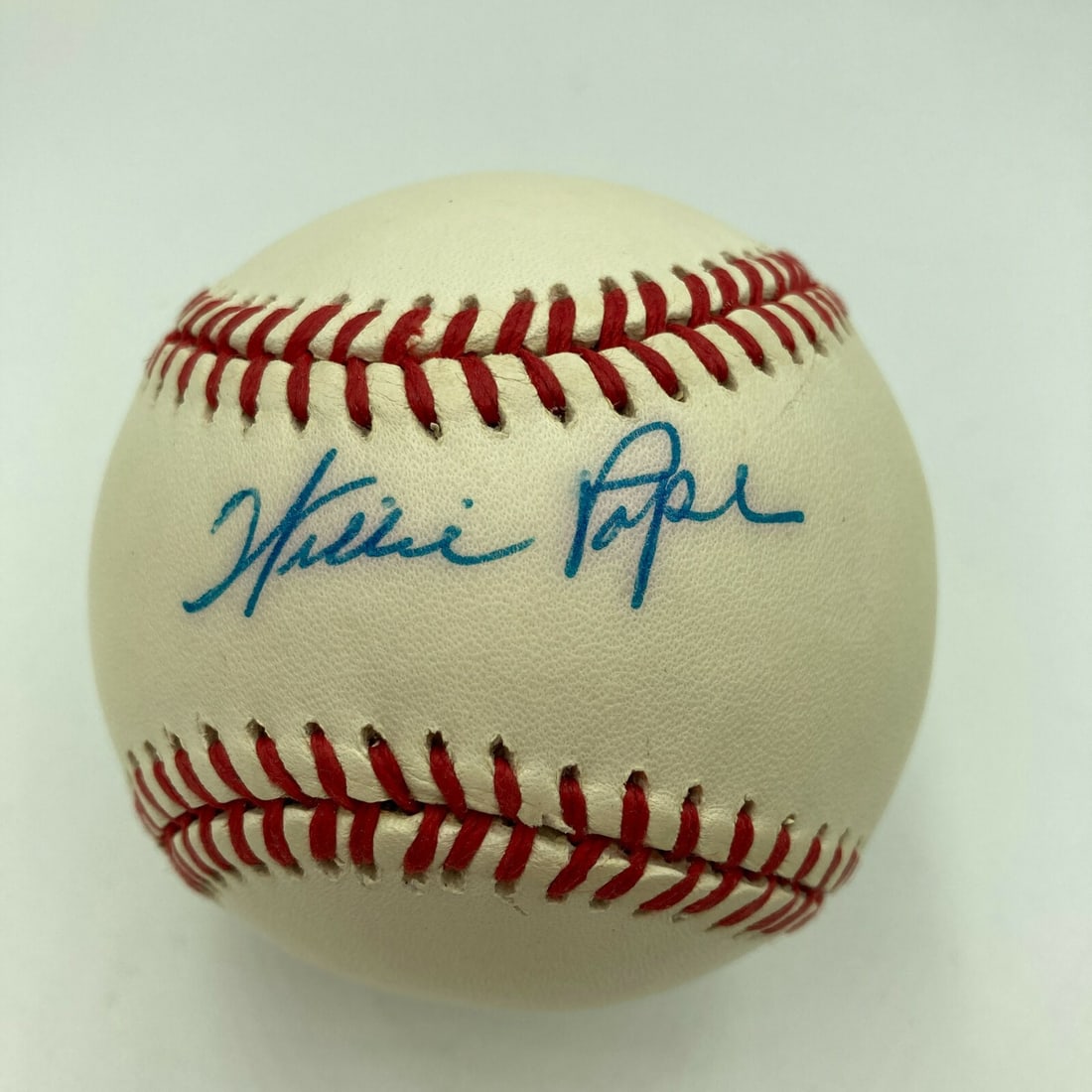 Willie Pope Signed MLB Baseball Negro League Legend JSA Authenticated: Willie Pope Signed MLB Baseball Negro League Legend JSA Authenticated This is an officially licensed Major League Baseball signed by Willie Pope, a celebrated Negro League legend. The ball comes authe