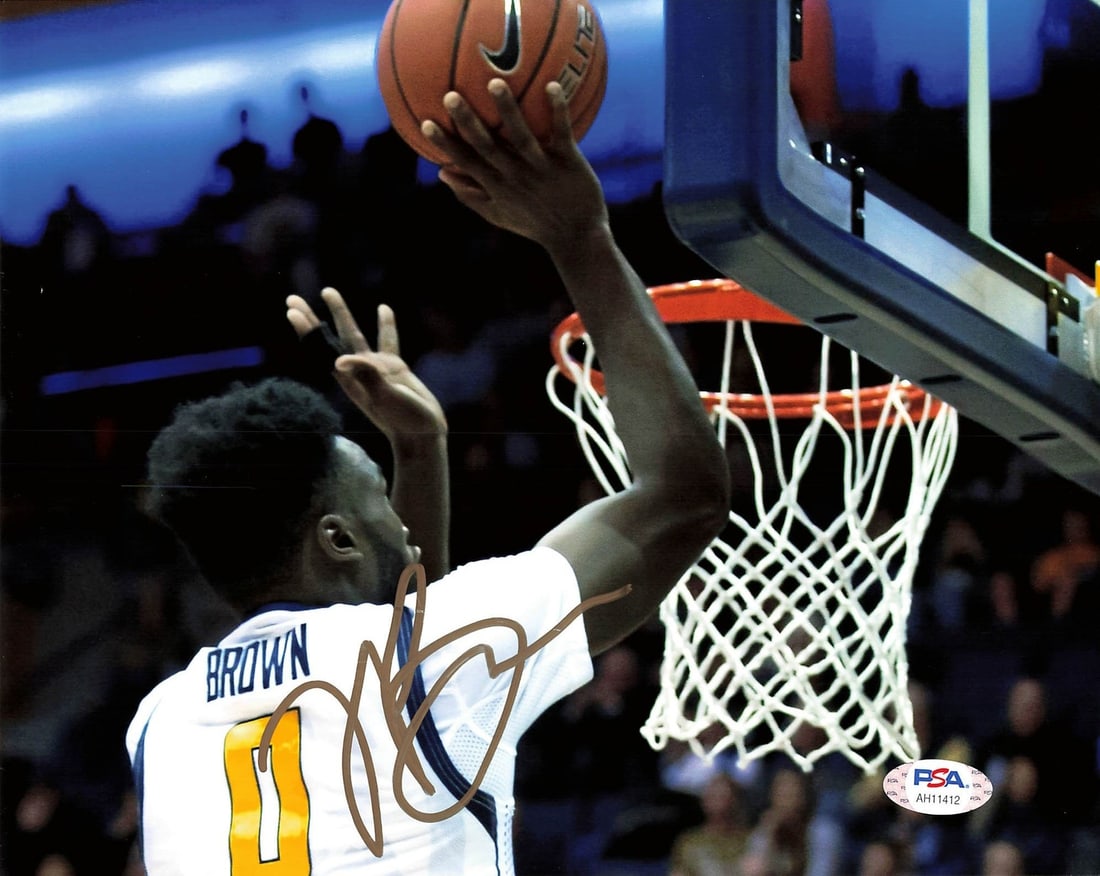 Jaylen Brown Autographed 8x10 Photo PSA/DNA Boston Celtics Cal Bears: Jaylen Brown Autographed 8x10 Photo PSA/DNA Boston Celtics Cal Bears This is a professionally printed 8x10 photograph signed by Jaylen Brown, renowned for his time with the California Bears and the Bo