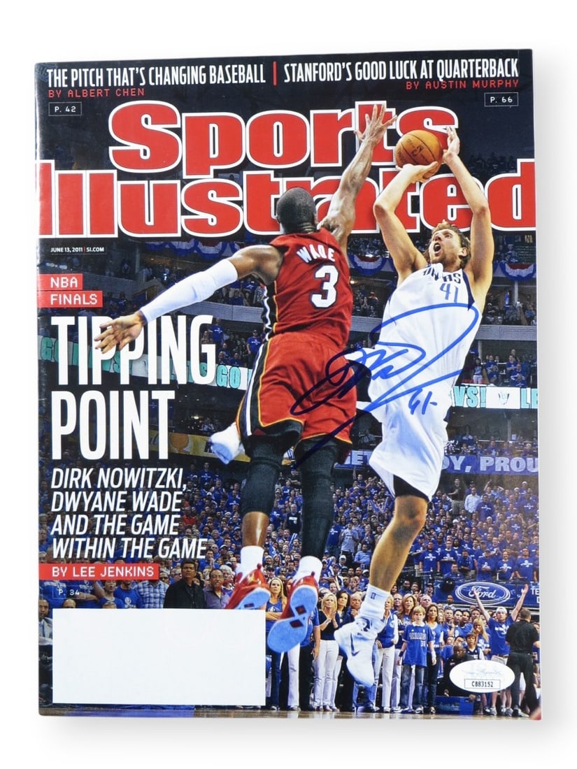 Dirk Nowitzki Autographed Sports Illustrated Magazine JSA Certified 2011 (1 of 3)