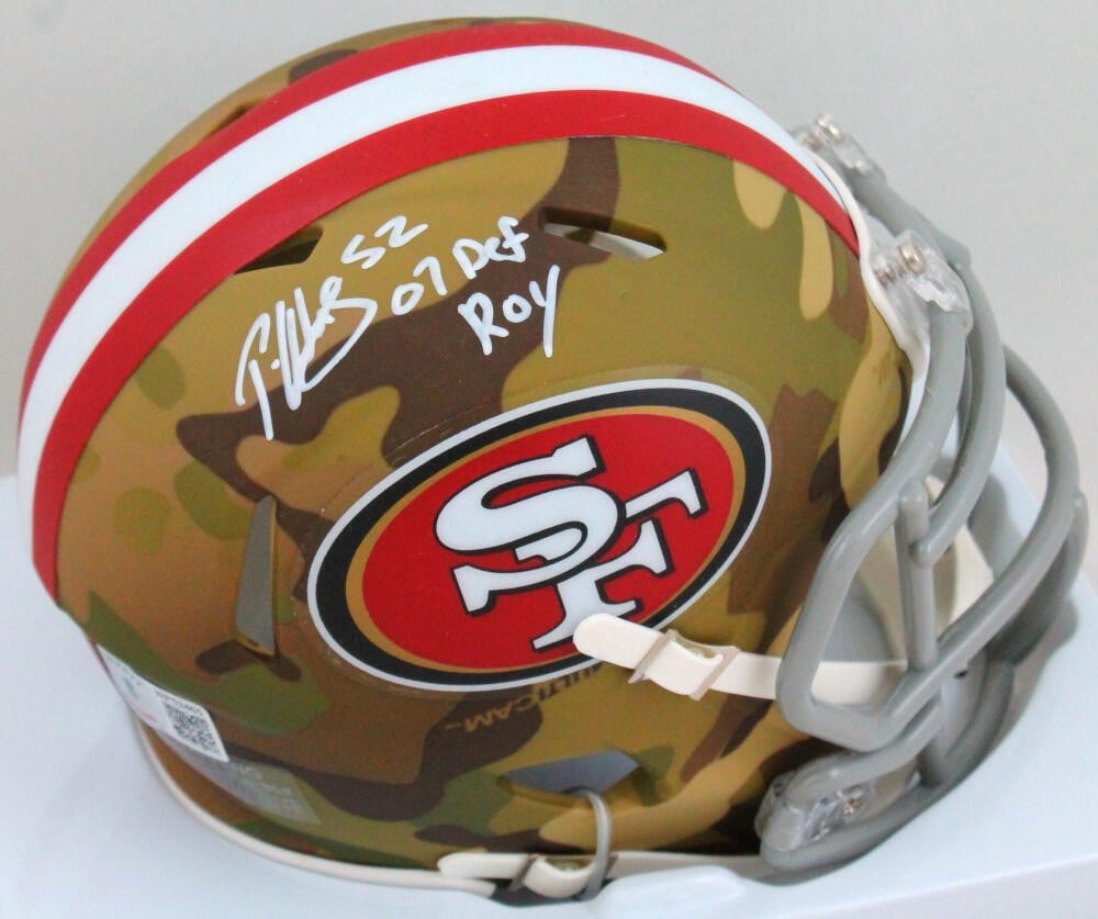 Patrick Willis Signed SF 49ers Camo Mini Helmet with Beckett Authentication (1 of 3)