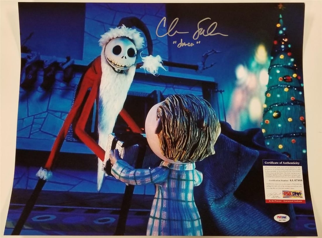 16x20 Photo Signed by Chris Sarandon Jack Skellington PSA/DNA Authenticated (1 of 2)