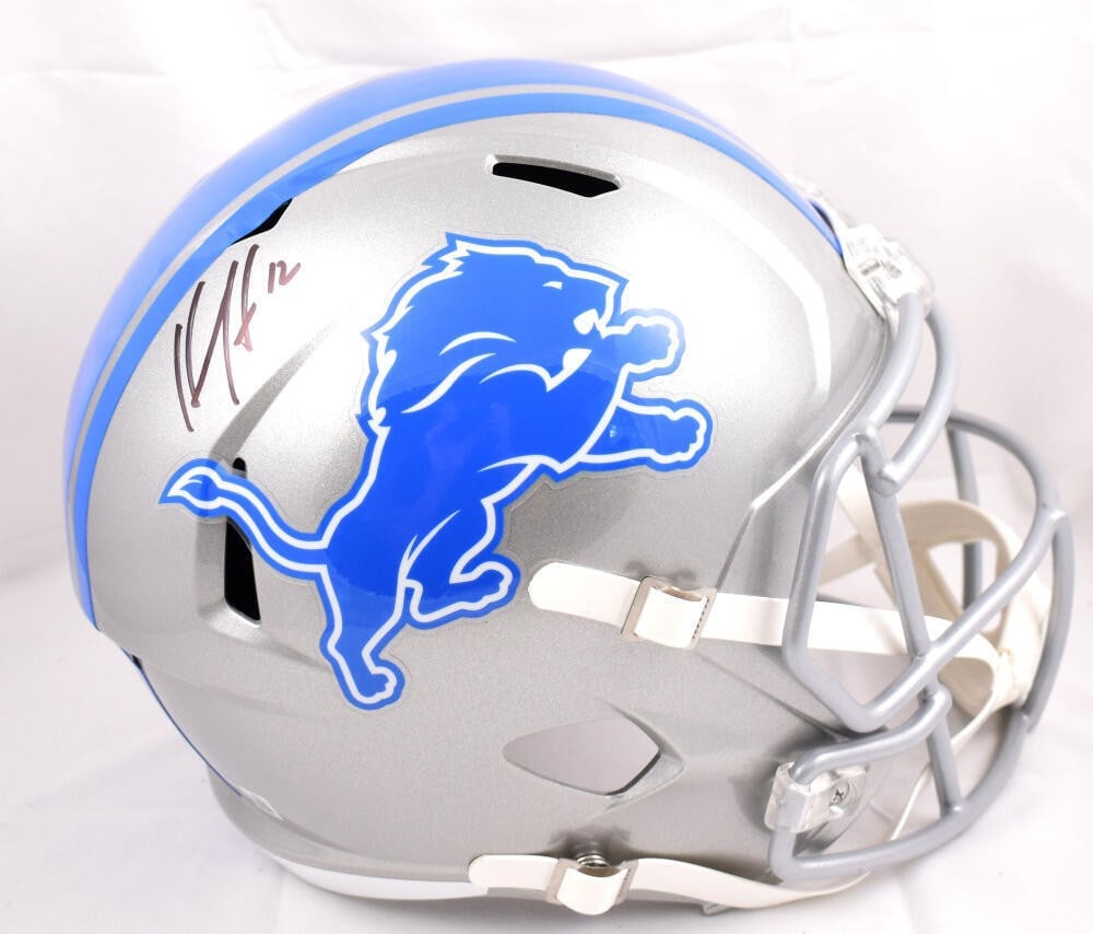 Hendon Hooker Autographed Detroit Lions Speed Helmet Beckett Authenticated (1 of 5)