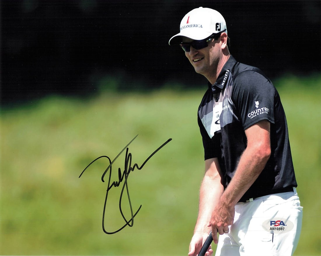 Zach Johnson Autographed 8x10 Photo PSA/DNA Certified Golf PGA (1 of 1)