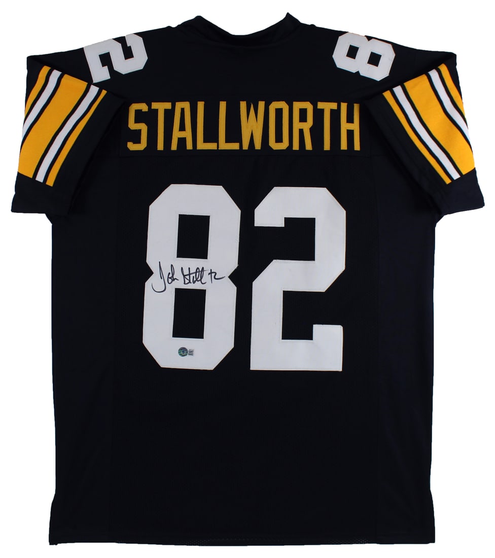 John Stallworth Signed Pittsburgh Steelers Black Jersey BAS Witnessed (1 of 3)