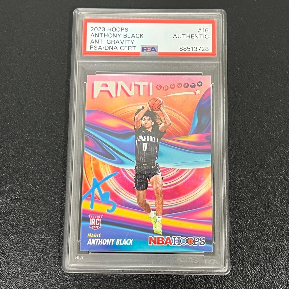 2023-24 Panini NBA Hoops Anti Gravity #16 Anthony Black Signed Card PSA/DNA (1 of 2)