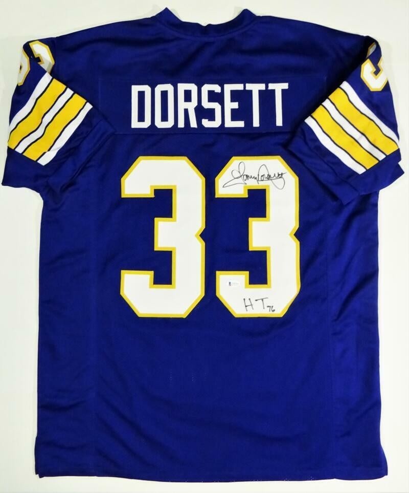 Tony Dorsett Signed College Jersey Beckett Authenticated (1 of 8)