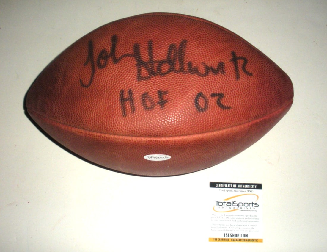 Signed Wilson NFL Football with COA by John Stallworth (1 of 2)