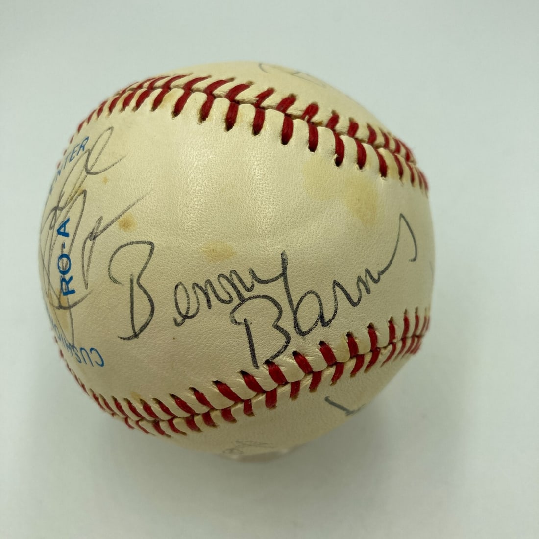 1982 Dallas Cowboys Multi-Signed Baseball Autographed by 10 Legends: 1982 Dallas Cowboys Multi-Signed Baseball Autographed by 10 Legends Celebrate the legacy of the Dallas Cowboys with this multi-signed vintage baseball from 1982. This original baseball features the si