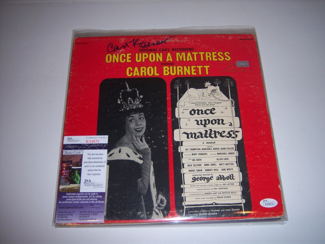 Signed Once Upon a Mattress LP Album with JSA COA by Carol Burnett (1 of 1)