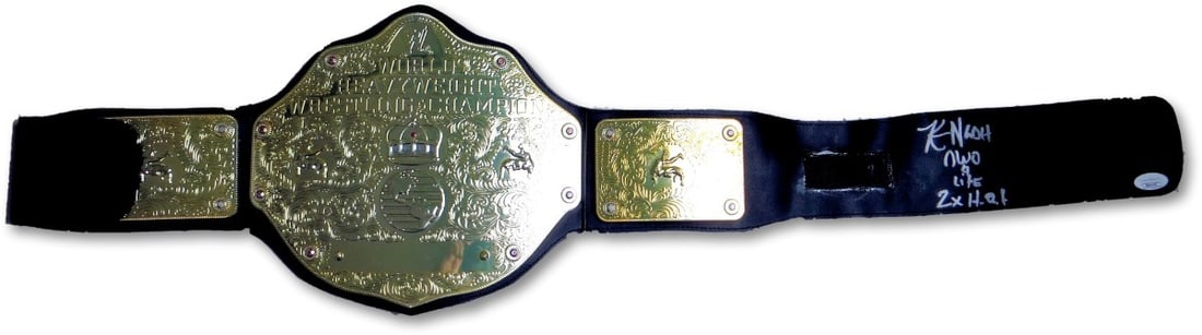 Kevin Nash Autographed Wrestling Championship Belt Certified by JSA (1 of 4)