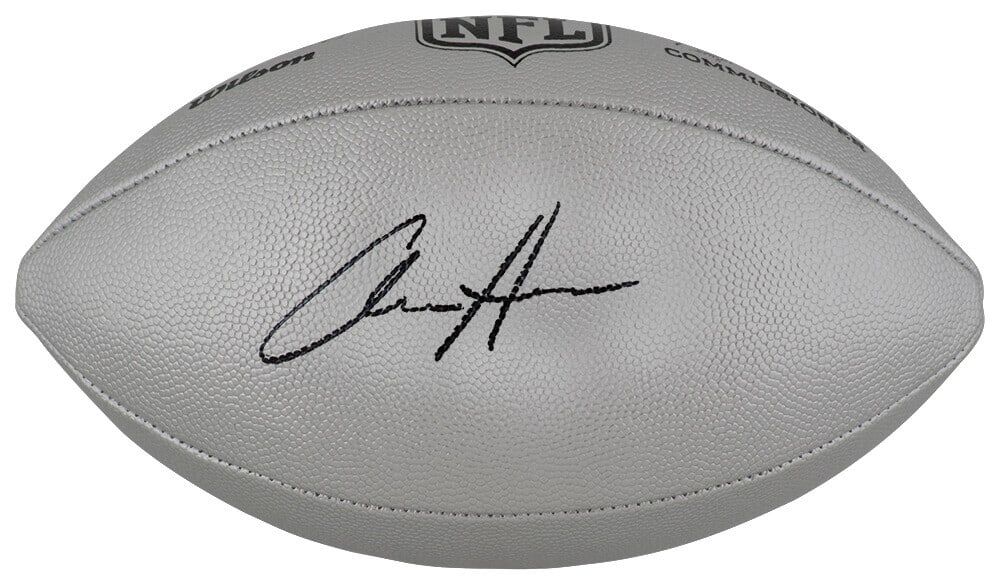 Aidan Hutchinson Signed Wilson Duke NFL Full-Size Replica Football with COA: Aidan Hutchinson Signed Wilson Duke NFL Full-Size Replica Football with COA This is a full-size replica football signed by Aidan Hutchinson, the renowned player from the Detroit Lions. The football is