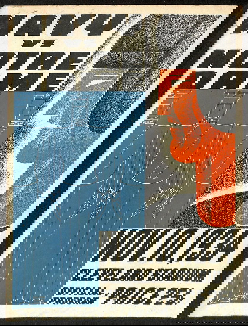 1934 Navy vs Notre Dame Original Vintage Football Program (1 of 5)