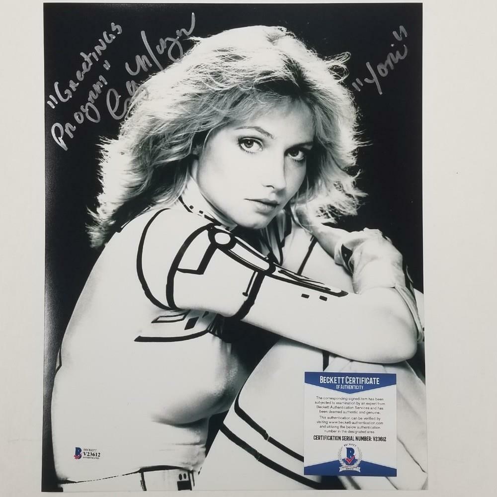 11x14 Cindy Morgan Autographed Tron Photo With Inscription Beckett Authenticated: 11x14 Cindy Morgan Autographed Tron Photo With Inscription Beckett Authenticated This original 11x14 photograph from Tron is signed by Cindy Morgan and includes a quote. The autograph is authenticated
