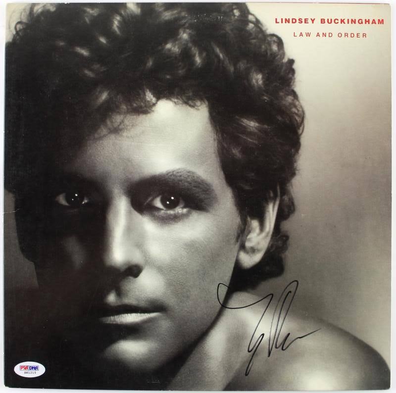 Lindsey Buckingham Fleetwood Mac Signed Album Cover with Vinyl PSA/DNA (1 of 1)