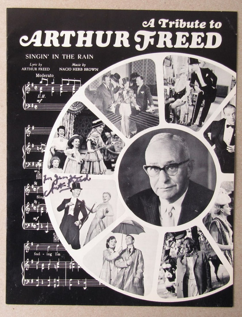 Arthur Freed Signed 1967 Singin in the Rain Magazine PSA/DNA (1 of 3)