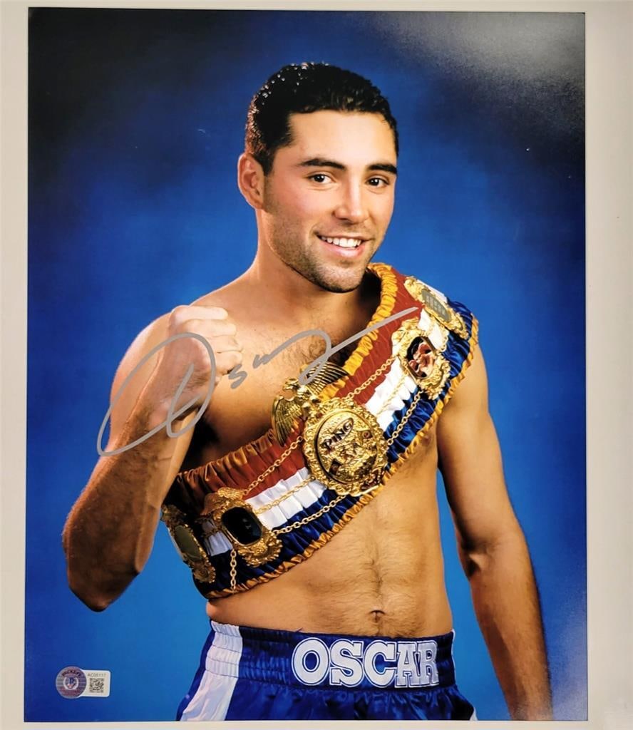 Oscar De La Hoya 11x14 Signed Boxing Photo Beckett Authenticated Golden Boy (1 of 3)