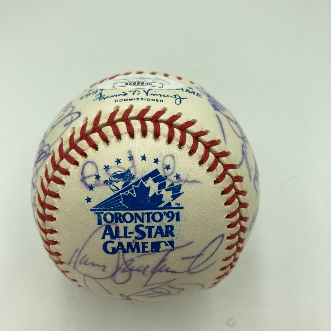 1991 All Star Game Team Signed Baseball Cal Ripken Jr Kirby Puckett JSA Authenticated (1 of 10)