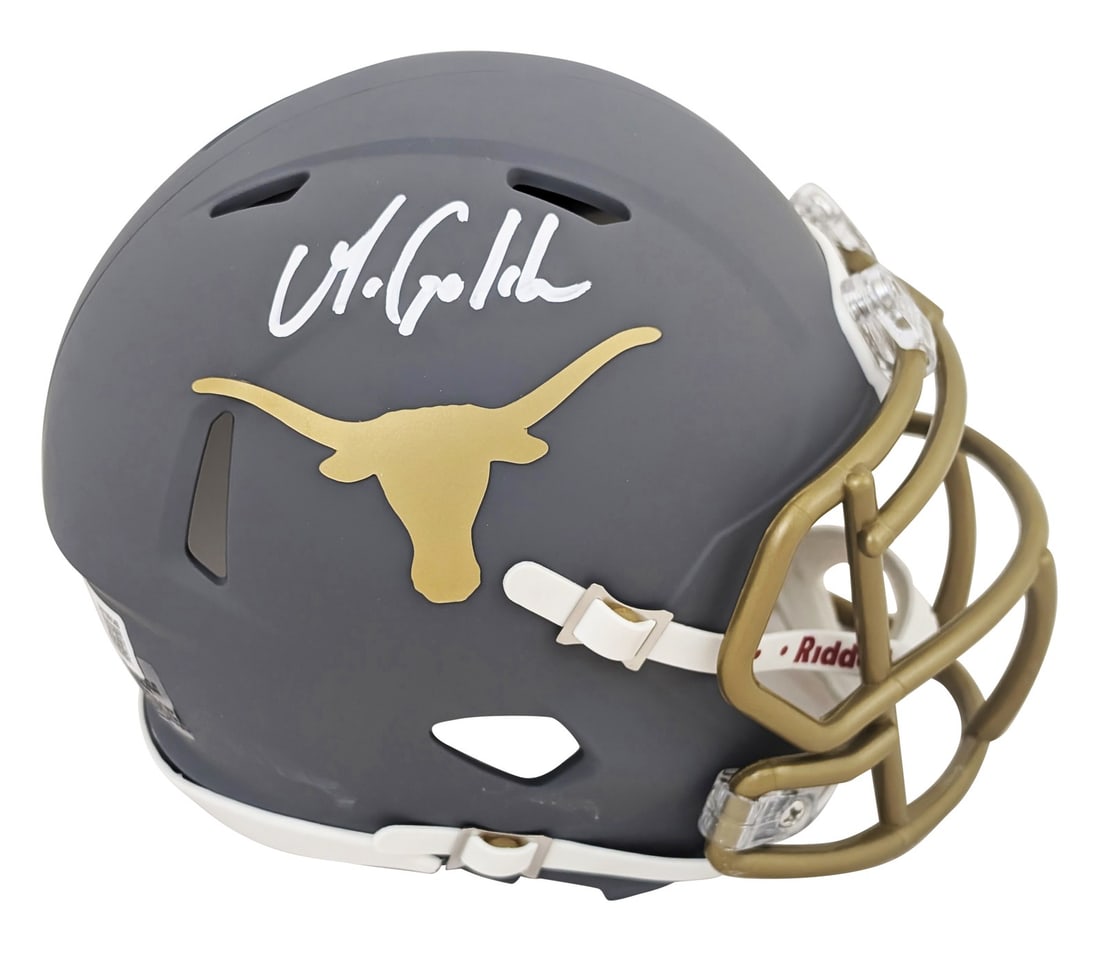 Texas Longhorns Matthew Golden Signed Slate Speed Mini Helmet BAS Authenticated (1 of 2)