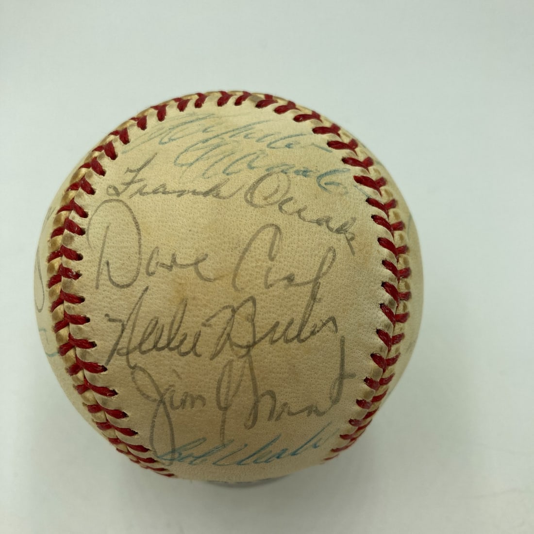 1971 Pittsburgh Pirates Team Signed Baseball Roberto Clemente BAS COA (1 of 12)