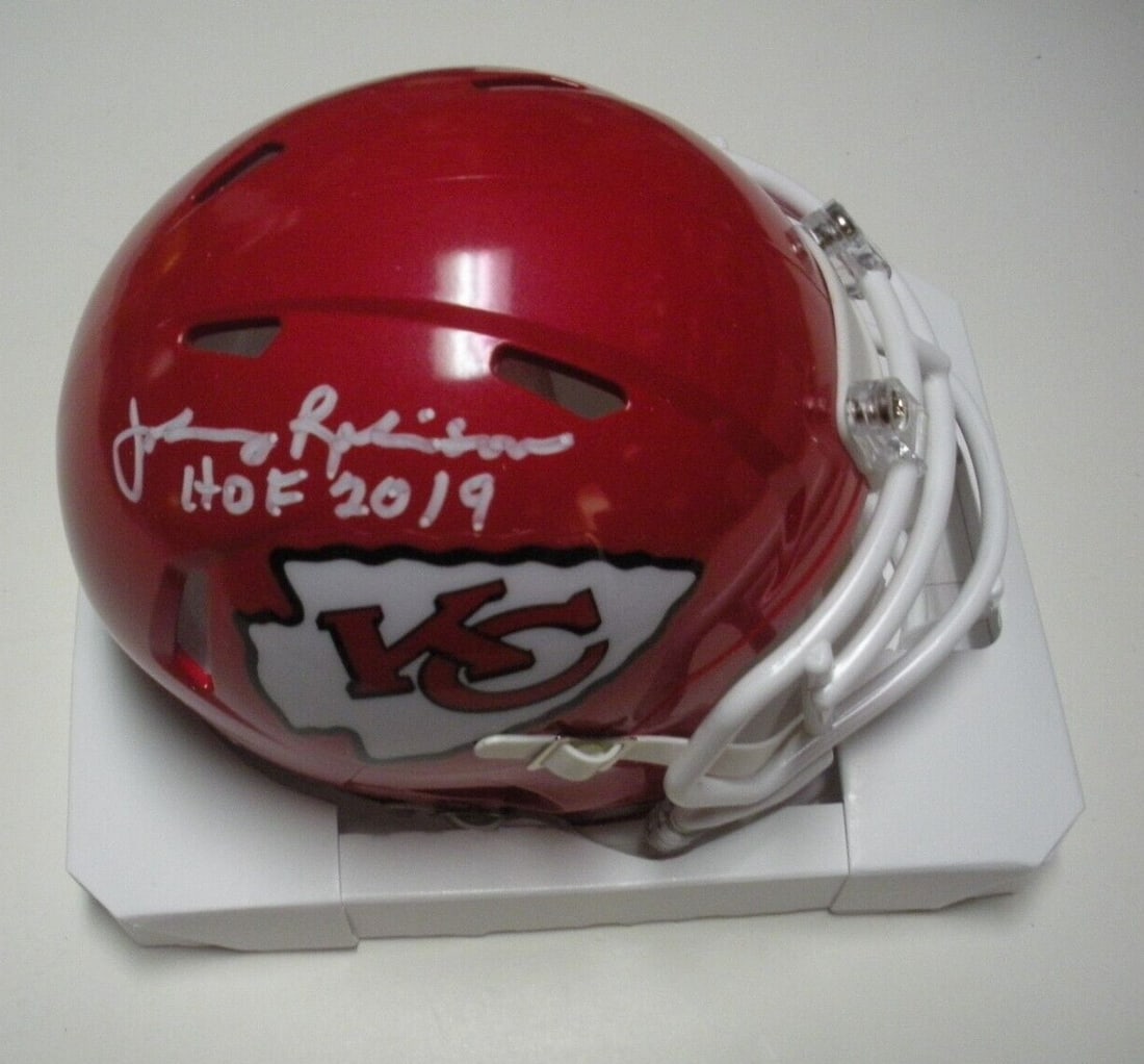 Signed Mini Helmet Johnny Robinson Hall of Fame 2019 Beckett Authenticated (1 of 1)