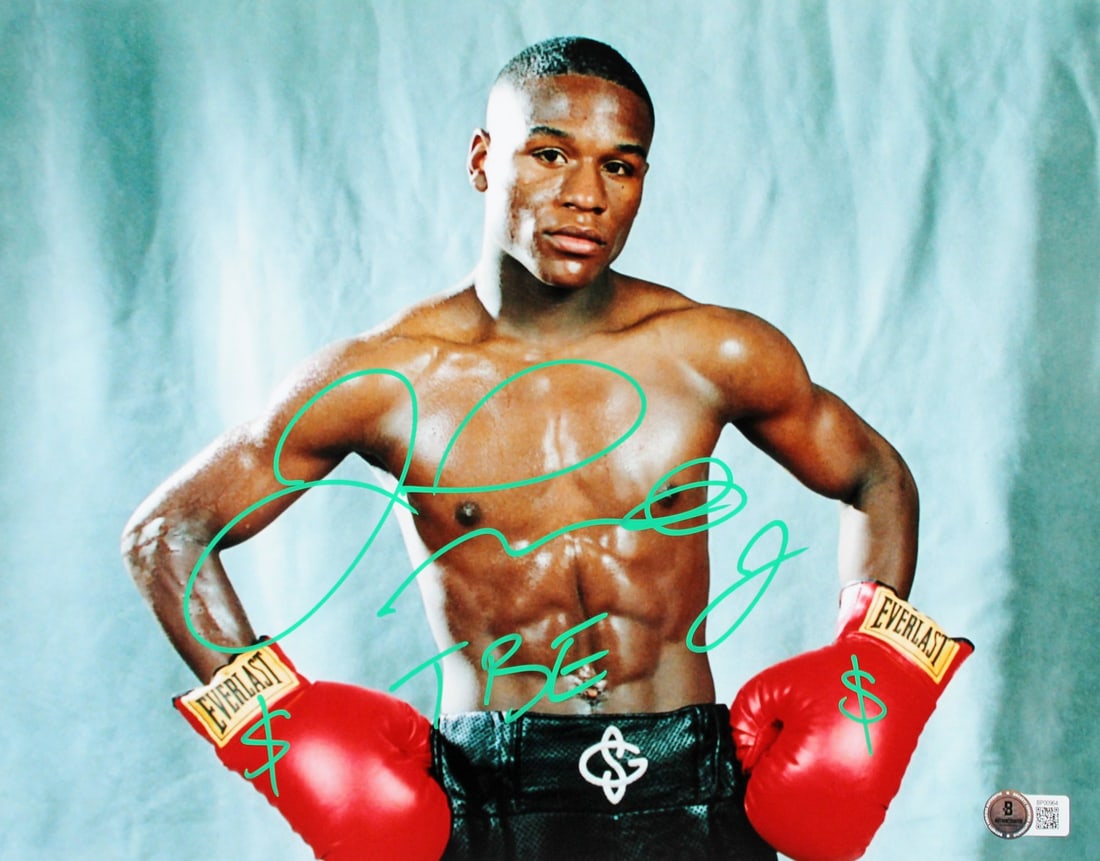 Floyd Mayweather Signed 11x14 Photo TBE Inscription Beckett Authenticated (1 of 1)
