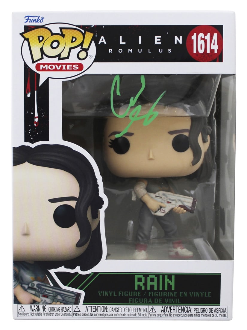Cailee Spaeny Autographed Alien Romulus Funko Pop Vinyl BAS Authentic: Cailee Spaeny Autographed Alien Romulus Funko Pop Vinyl BAS Authentic This Alien: Romulus #1614 Funko Pop Vinyl Figure has been personally signed by Cailee Spaeny. The autograph is authenticated by Be