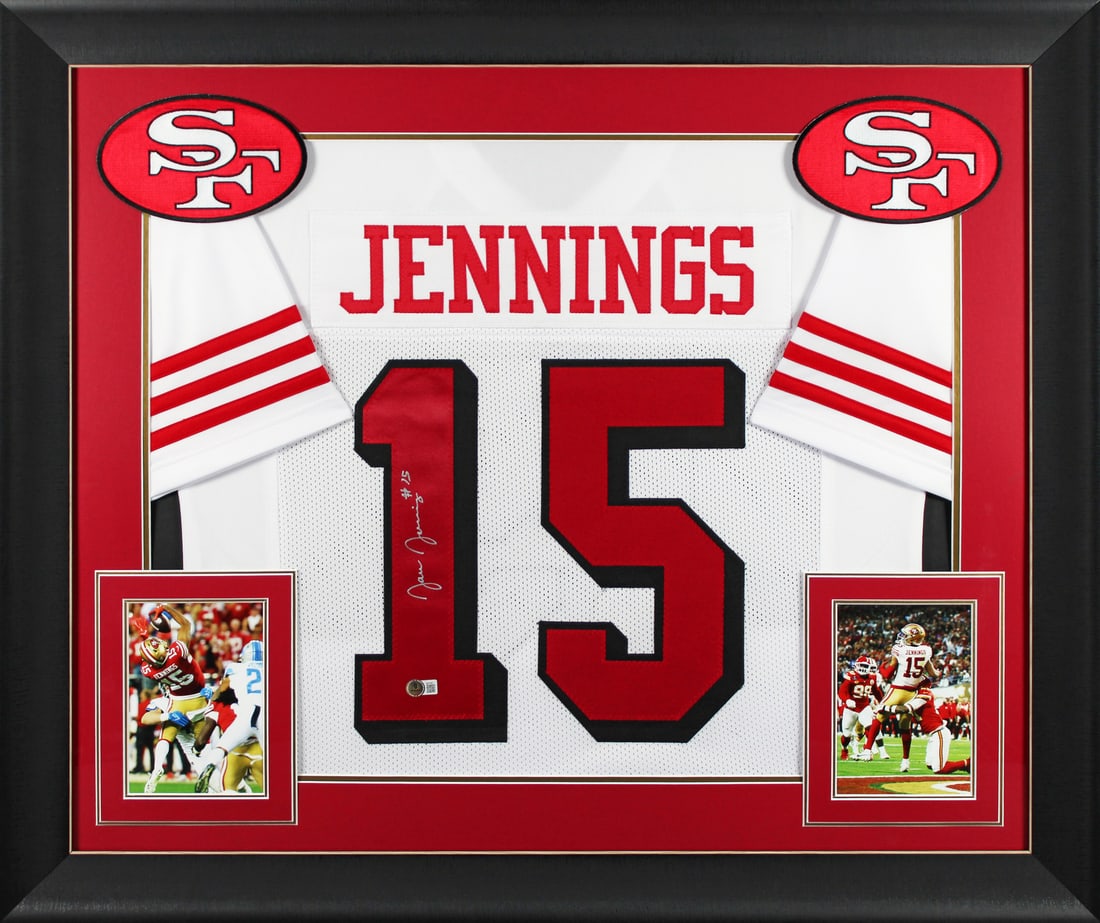 Jauan Jennings Signed Framed Jersey San Francisco 49ers with BAS Authentication (1 of 2)
