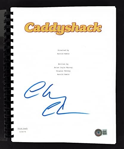 Chevy Chase Signed Caddyshack Movie Script BAS Authenticated - 3